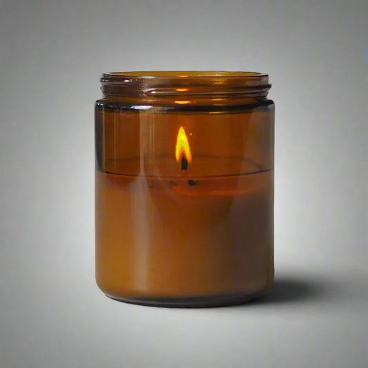 Amber Glass Candle