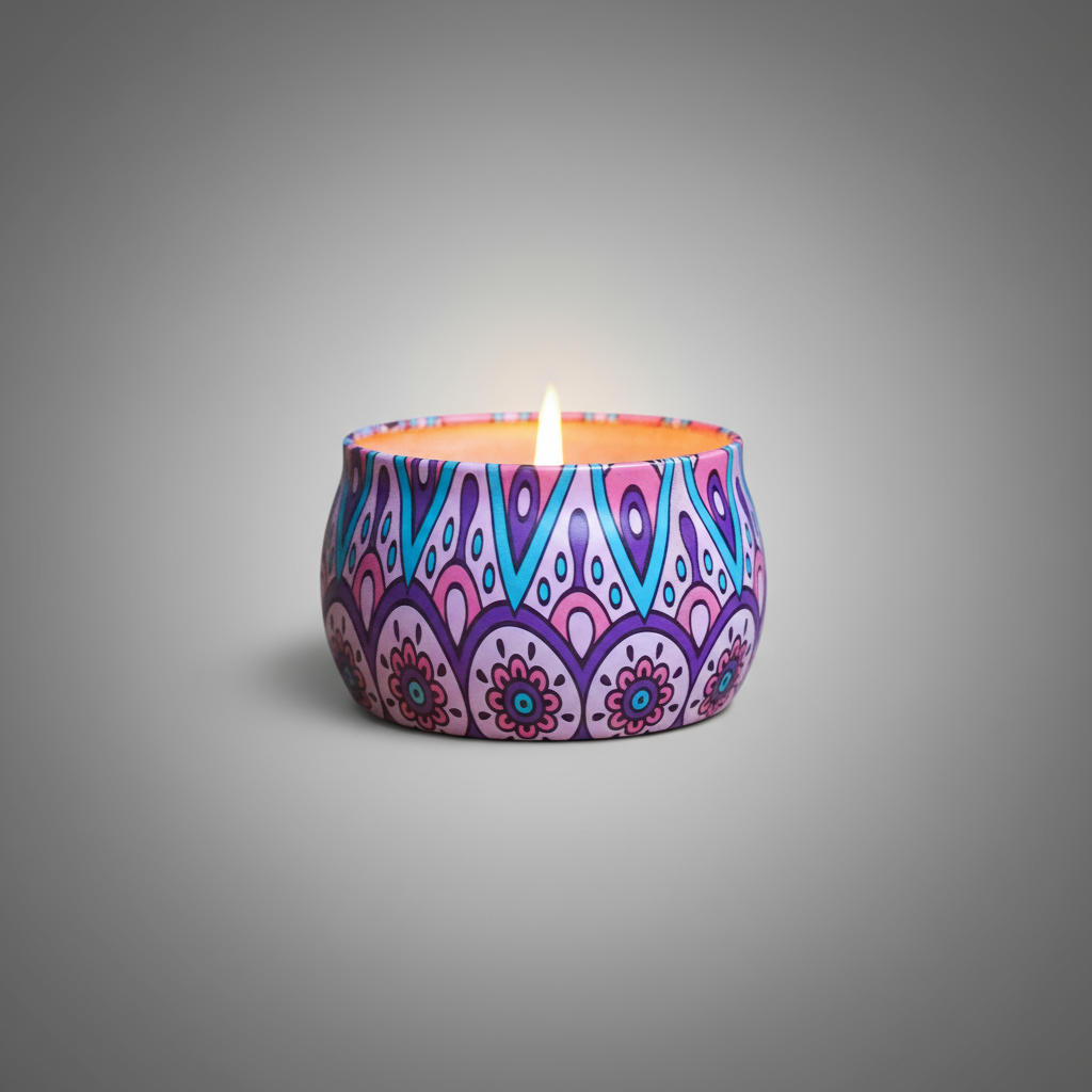 Hippy Tin Candle