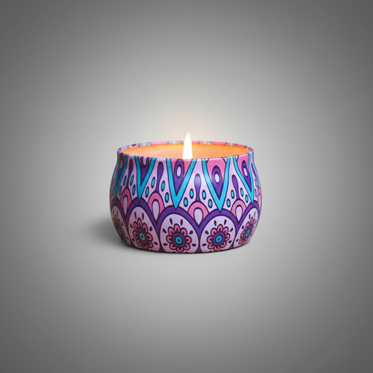 Hippy Tin Candle